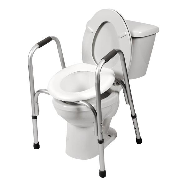 7007 / Raised Toilet Seat with Safety Frame